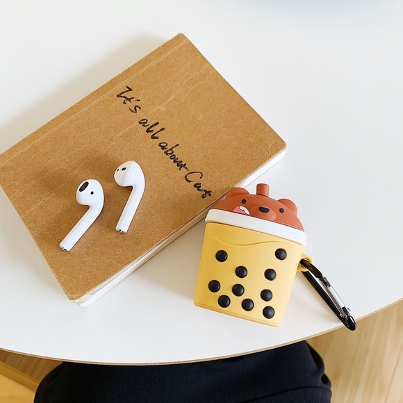 Boba Brown Bear Apple AirPods Case - Picture 1 of 2